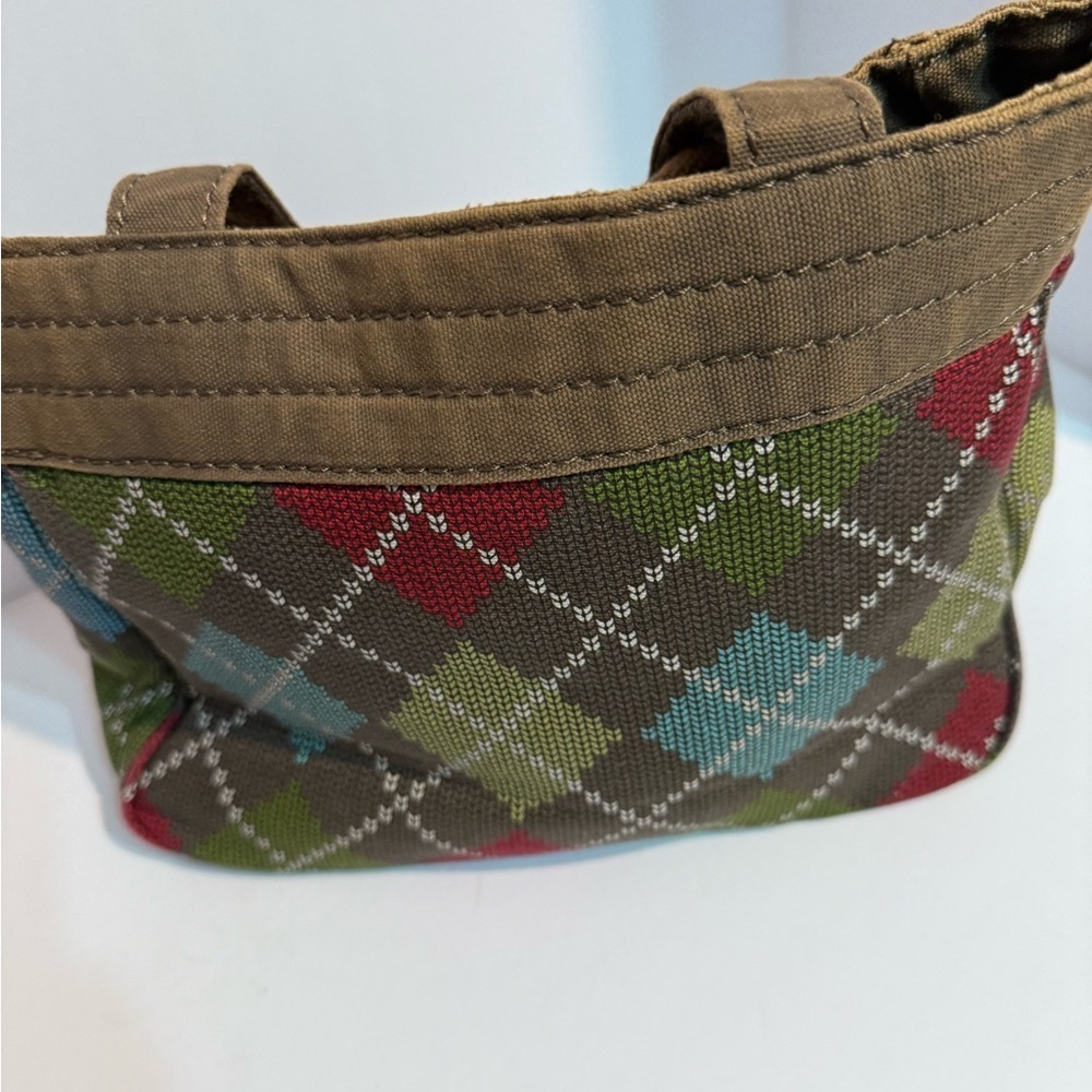 Thirty-One Argyle Shoulder Bag in Brown and Multicolor, Fall and Winter - Picture 4 of 9